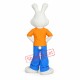 Happy White Rabbit Mascot Costume