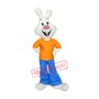 Happy White Rabbit Mascot Costume
