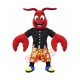 Happy Crawfish Mascot Costume Happy Crawfish Mascot Costume