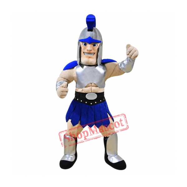 Blue Spartan Mascot Costume Blue Spartan Mascot Costume