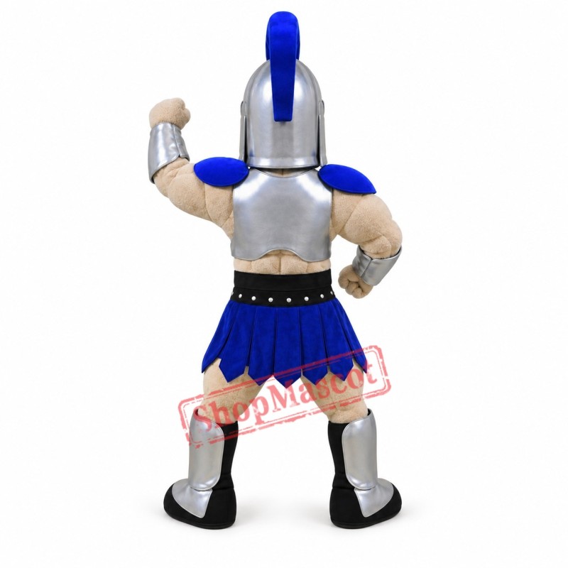 Blue Spartan Mascot Costume Blue Spartan Mascot Costume