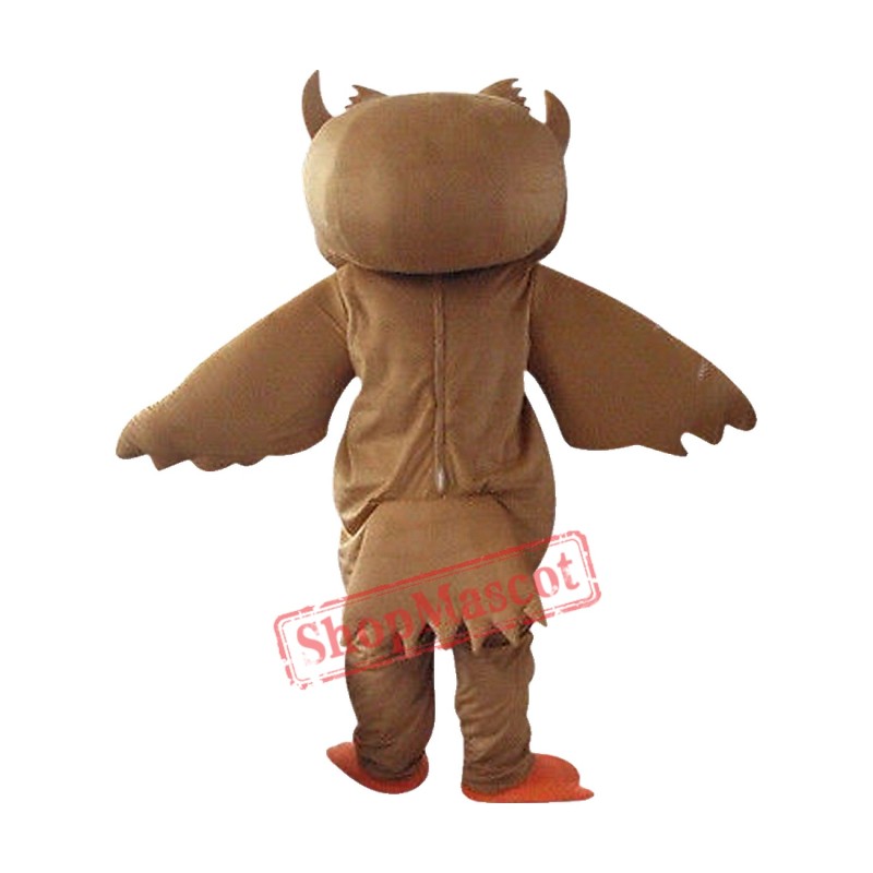 Brown Owl Mascot Costume Brown Owl Mascot Costume