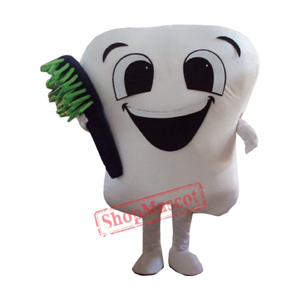 Teeth and toothbrush Mascot Costume
