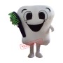 Teeth and toothbrush Mascot Costume