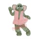 Pink Dress Elephant Mascot Costumes 