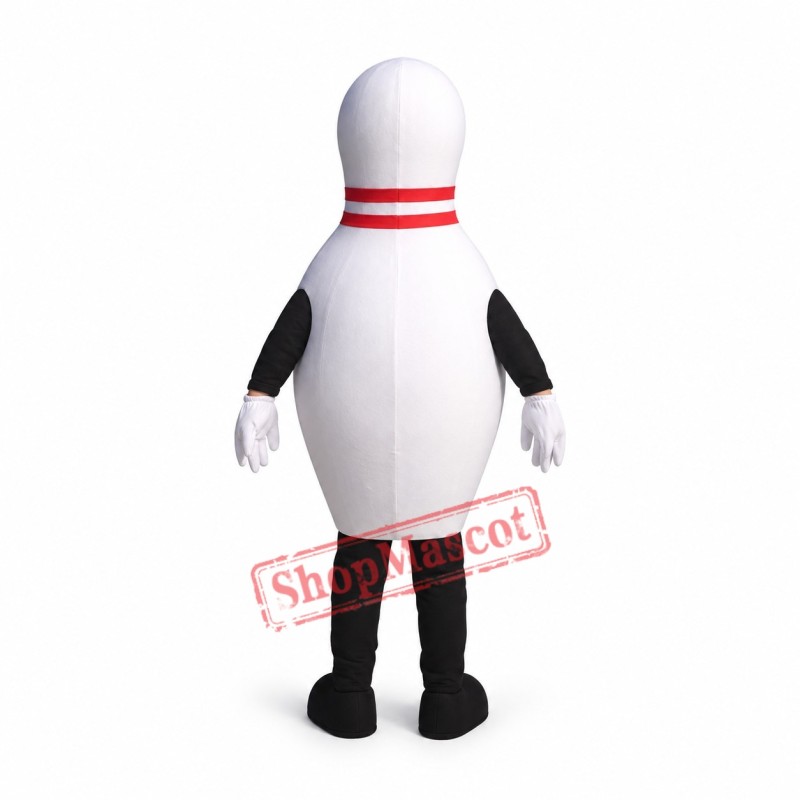 Little Bowling Pin Mascot Costume Little Bowling Pin Mascot Costume