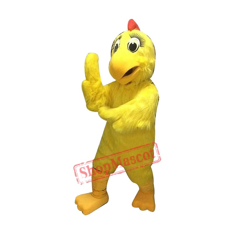 Yellow Chicken Hen Mascot Costume Yellow Chicken Hen Mascot Costume