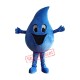 Blue Water Droplet Mascot Costume Blue Water Droplet Mascot Costume