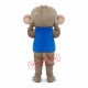 Cute Monkey Mascot Costume in Blue Jacket Cute Monkey Mascot Costume in Blue Jacket