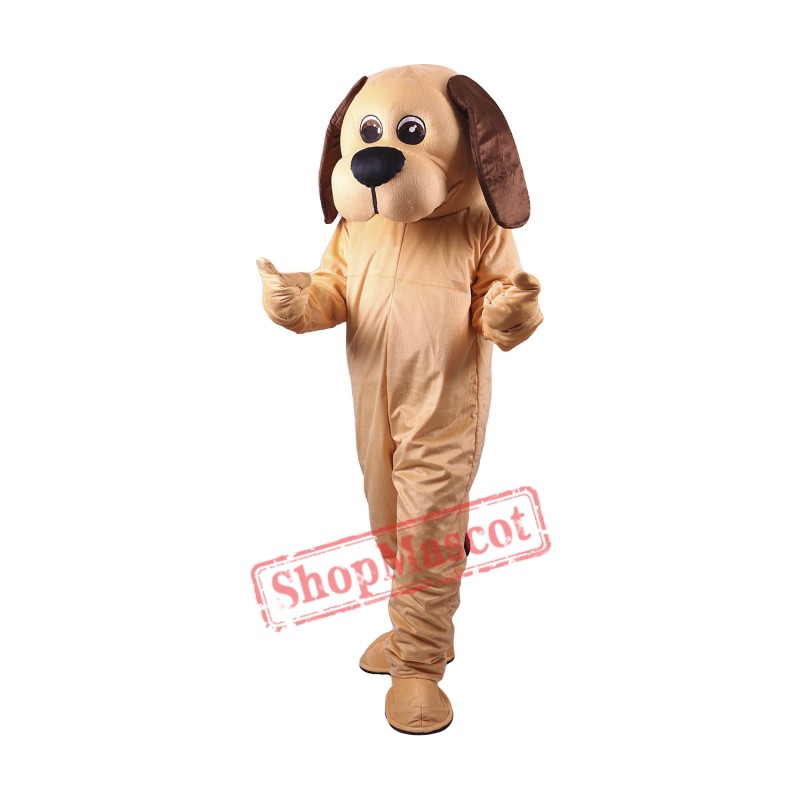 Shopmascot Tan Dog Lightweight Mascot Costume Shopmascot Tan Dog Lightweight Mascot Costume