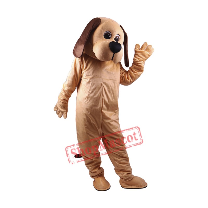Shopmascot Tan Dog Lightweight Mascot Costume Shopmascot Tan Dog Lightweight Mascot Costume