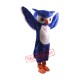 Blue Owl Mascot Costume Free Shipping