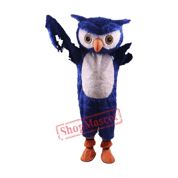 Blue Owl Mascot Costume Free Shipping