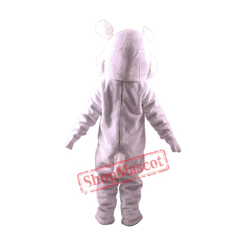 White Rabbit Lightweight Mascot Costume Free Shipping