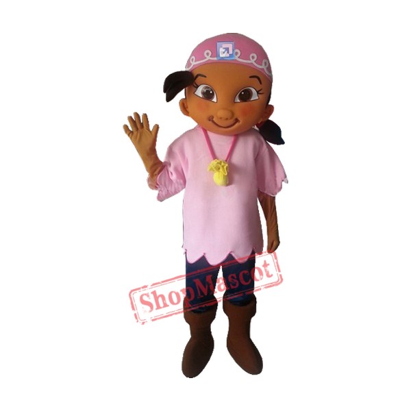 New Izzy Pirate Mascot Costume Jake and Neverland Pirates