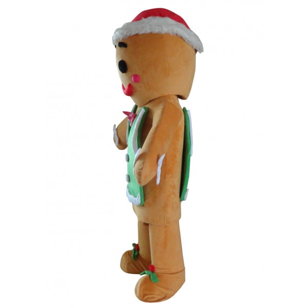 Gingerbread Men Mascot Costume