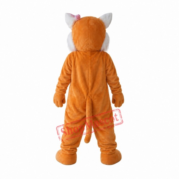 Grey Tan Wildcat Bobcat Mascot Costume Grey Tan Wildcat Bobcat Mascot Costume