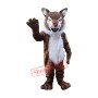 Brown Wildcat Bobcat Mascot Costume