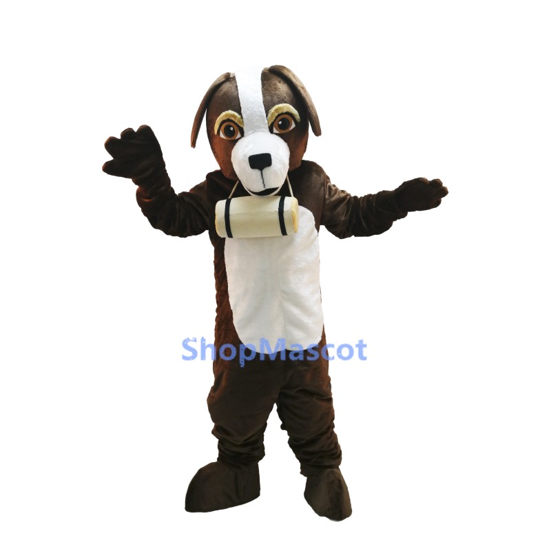 Cute St. Bernard Dog Mascot Costume
