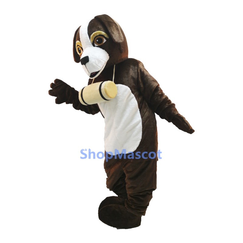 Cute St. Bernard Dog Mascot Costume