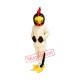 Friendly Beige Chicken Mascot Costume