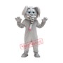 Gray Cute Elephant Mascot Costume on Clearance