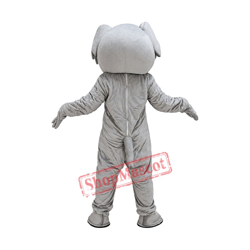 Gray Cute Elephant Mascot Costume on Clearance