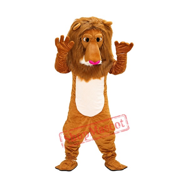 Brown Cute Lion Mascot Costume on Clearance