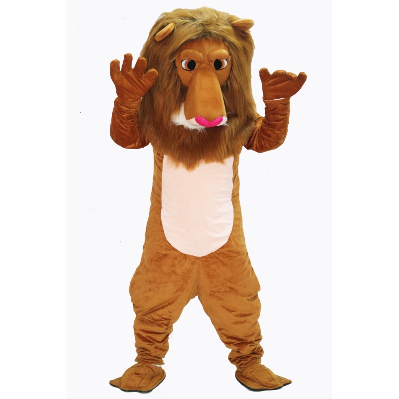 Brown Cute Lion Mascot Costume on Clearance