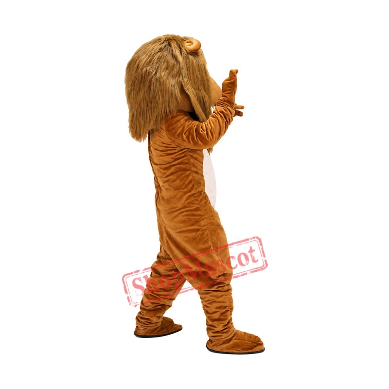 Brown Cute Lion Mascot Costume on Clearance