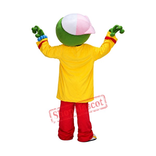 Cute Male Green Frog Mascot Costume on Clearance