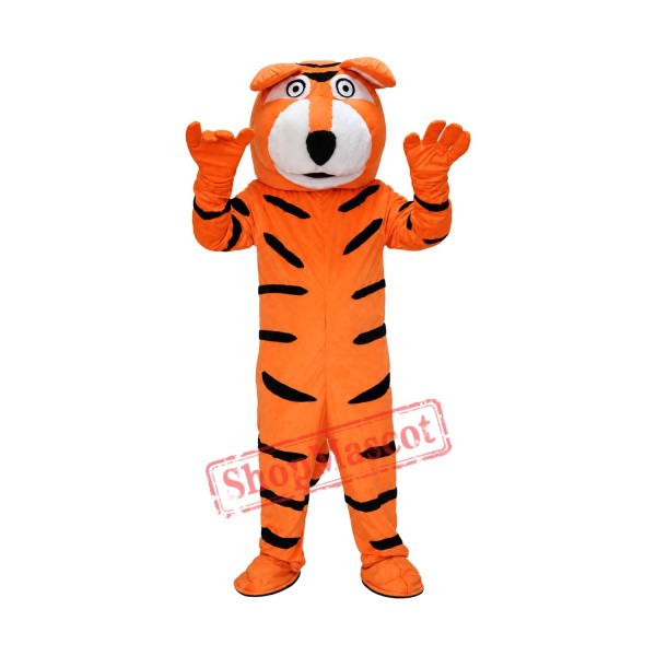 Cute Orange Tiger Mascot Costume on Clearance