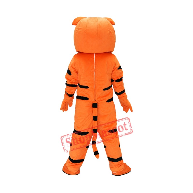 Cute Orange Tiger Mascot Costume on Clearance