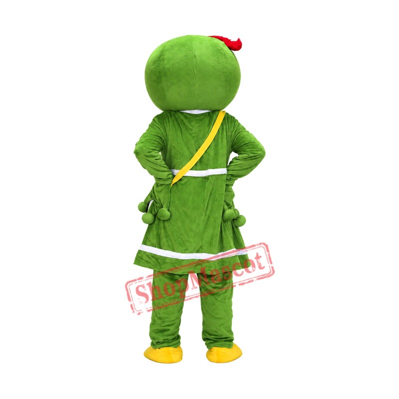 Cute Female Green Frog Mascot Costume on Clearance
