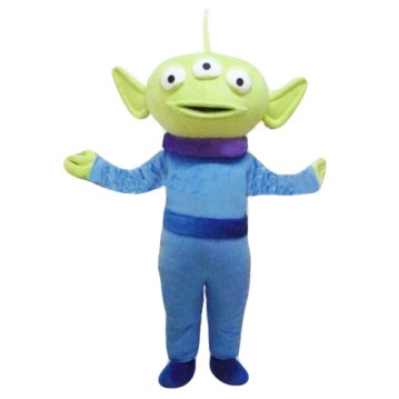 Extraterrestrial Alien Three Eyes Demon Mascot Costume Free Shipping