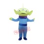 Extraterrestrial Alien Three Eyes Demon Mascot Costume Free Shipping