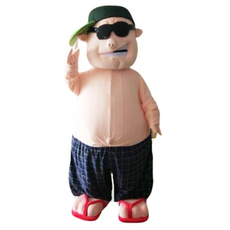 Badass Bad Man Cartoon Baddie Mascot Costume Free Shipping