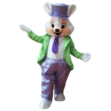 Easter Bunny Rabbit Mascot Costume Free Shipping