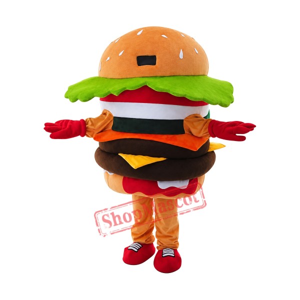Hamburger Mascot Costume Advertising Restaurant Costume
