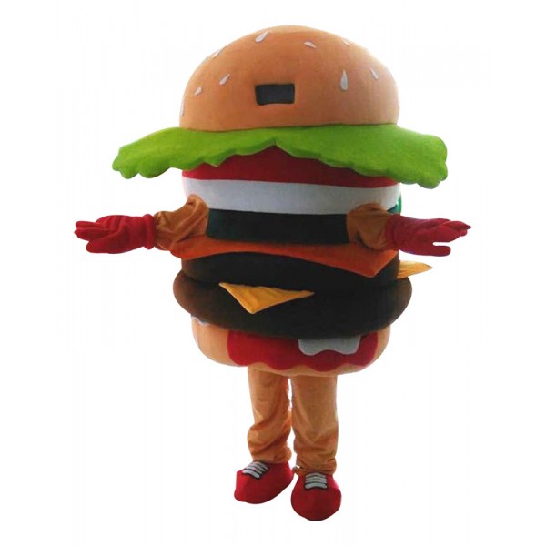 Hamburger Mascot Costume Advertising Restaurant Costume