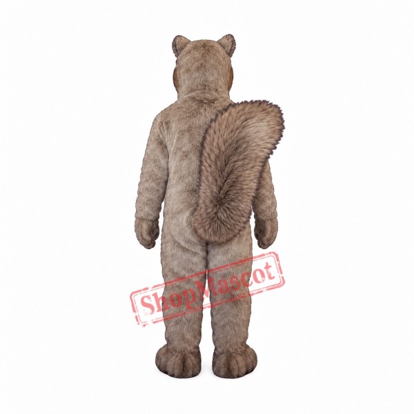 Cute Gray Squirrel Mascot Costume