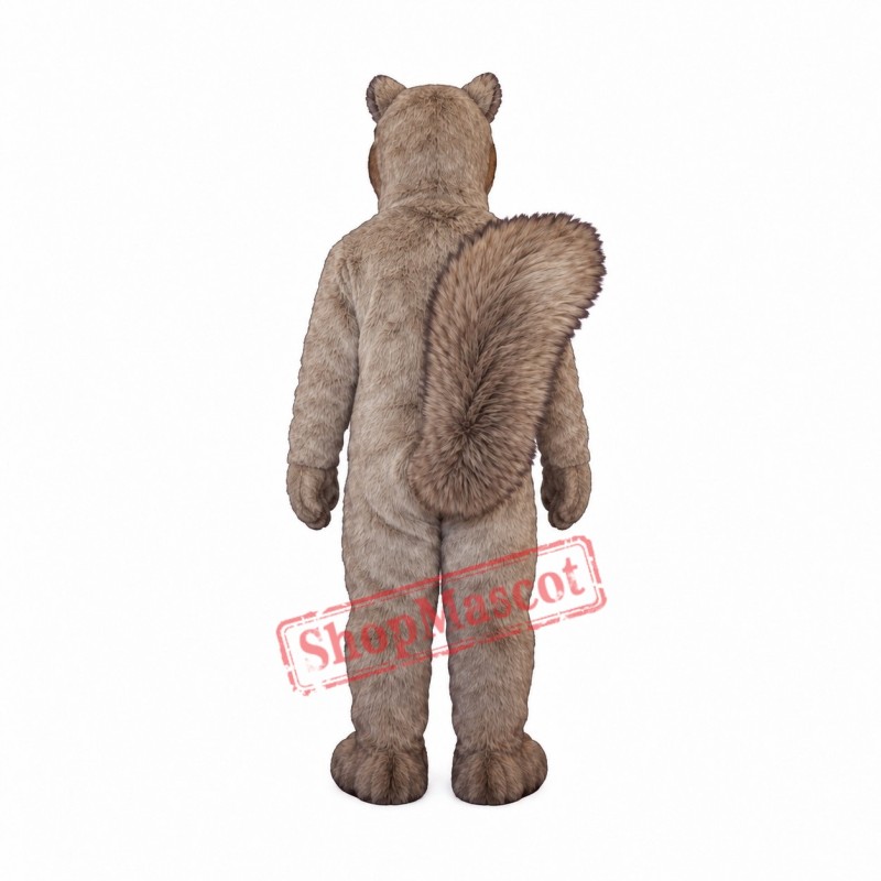 Cute Gray Squirrel Mascot Costume