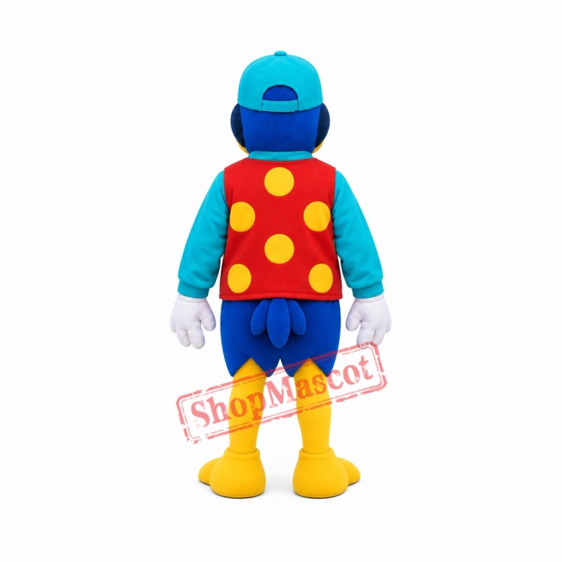 Cute Blue Duck Mascot Costume