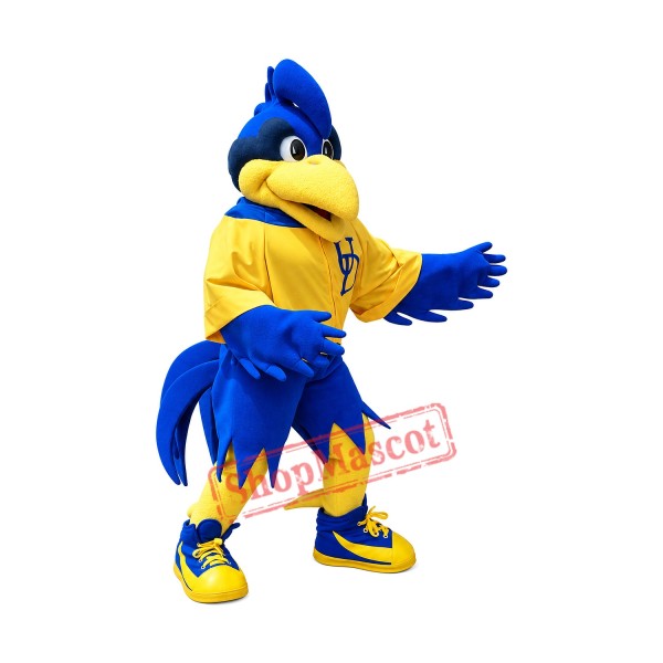 Motion Blue Rooster Big Bird Mascot Costume Motion Blue Rooster Big Bird Mascot Costume