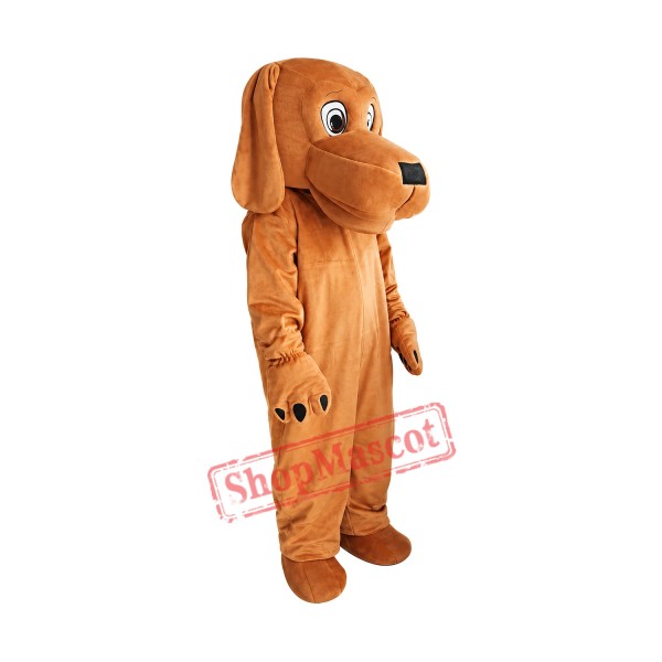 Loyal and Tame Brown Dog Mascot Costume