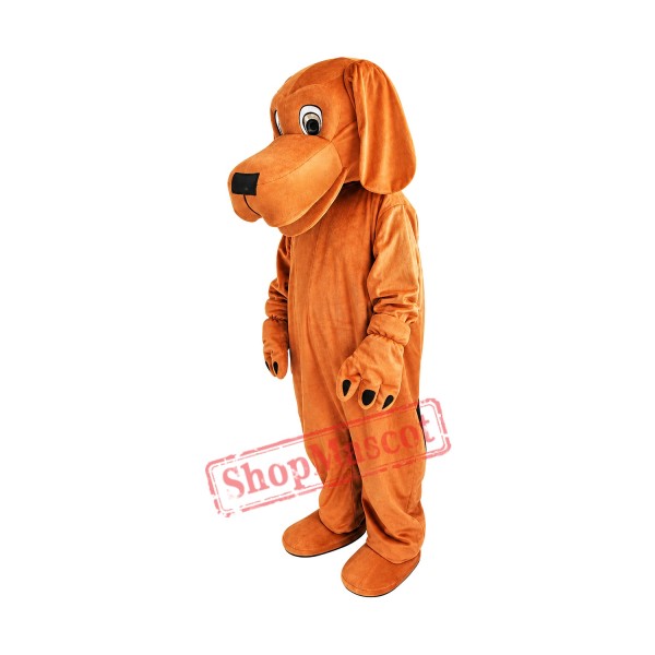 Loyal and Tame Brown Dog Mascot Costume Loyal and Tame Brown Dog Mascot Costume