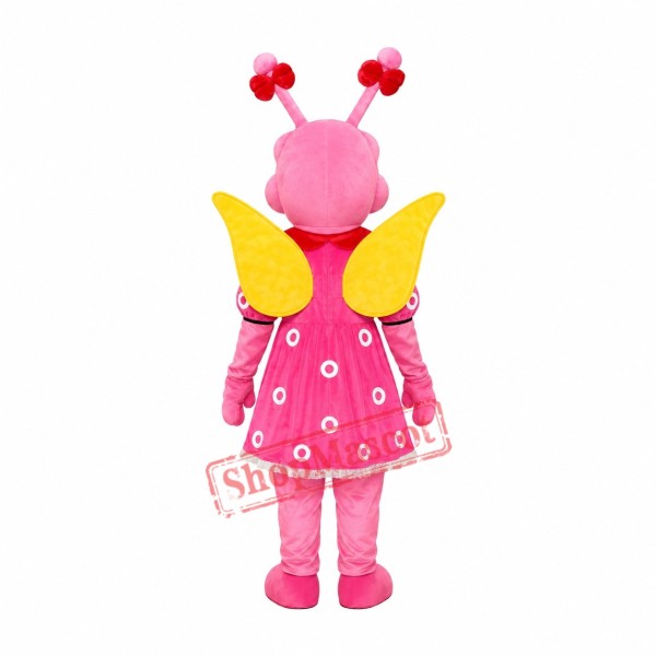 Pink Lady Fenfendu Bee Mascot Costume Pink Lady Fenfendu Bee Mascot Costume