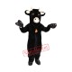 Black Furry Bull Mascot Costume Black Furry Bull Mascot Costume