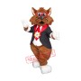 Gentle Georgia Glasses Cat Mascot Costume