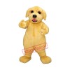 Cute  Beige Puppy Dog Mascot Costume